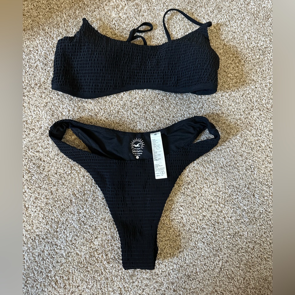 Black ribbed Hollister swimsuit